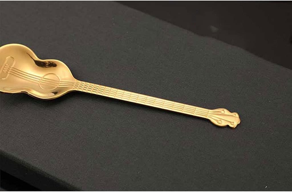 Tea Spoons Coffee Stirring Spoon Cute Small Spoon Household Eating Spoon Spoon 304 Stainless Steel Spoon Dessert Spoon Thickening Long Handle Spoon 4 Piece Gift Set Ice Tea Spoons (Silver)