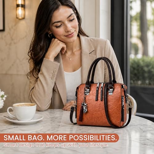 Image of Storite Women's Small Satchel Handbag for Women | Satchel Bag for Work | Ladies Purse | Stylish Shoulder Bag | Gift For Women | Timeless | Birthday /Wedding Gift for Wife /Sister /Mother