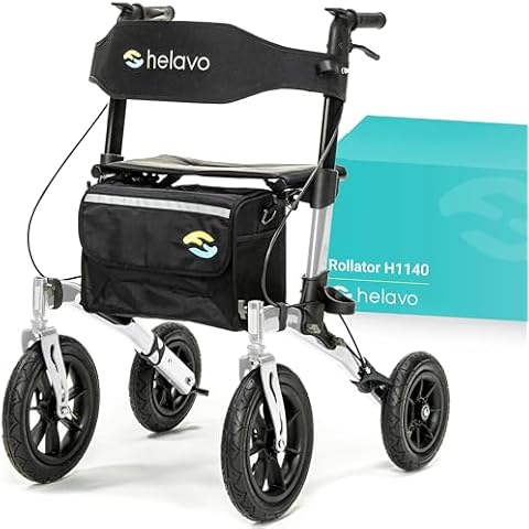 Helavo All Terrain Walker with Solid Rubber Tires Cover