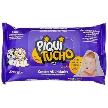 Piquitucho Pratic - Toalhas Umedecidas, 1 Unidade com 48 toalhas