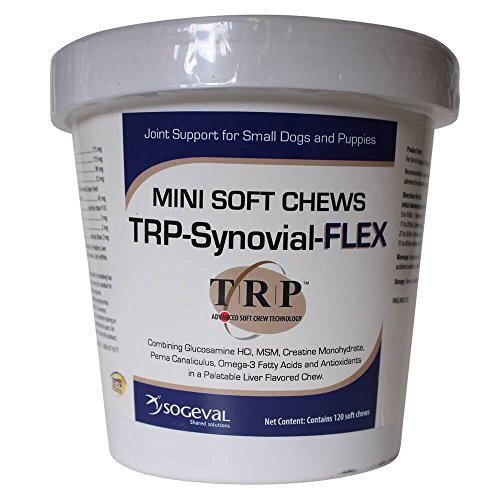 Sogeval FNGL9003120 120 Count TRP-Synovial-Flex Mini Soft Chews for Small Dogs & Puppies