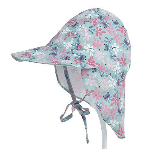 PAADIYA Boomly Bébé Enfant Chapeau de Soleil UV50 + Protection Été Pêche Chapeaux de Plage Pliable Beach Cap avec mentonnière réglable Séchage Rapide Casquette extérieure Cover