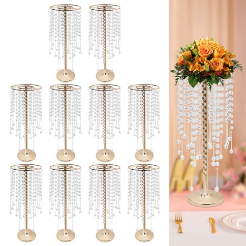 Centre de Table Vase en Cristal pour Décorations de Table de Mariage et Fêtes - 4
