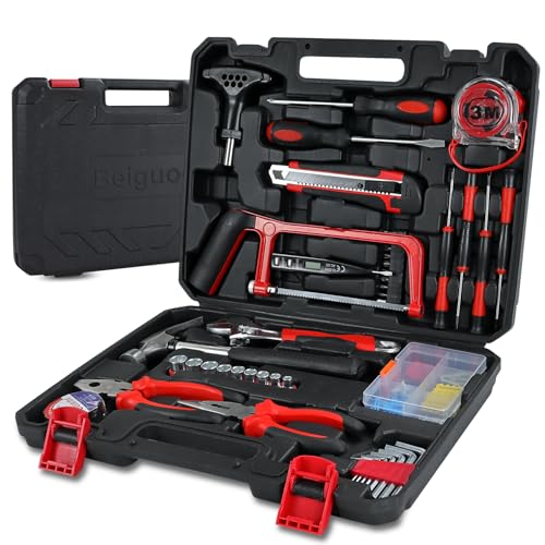 Tool Kit Set for Men Women, Portable Household Hand DIY Tool Kits Set for Home, Tool Box with Tools Included