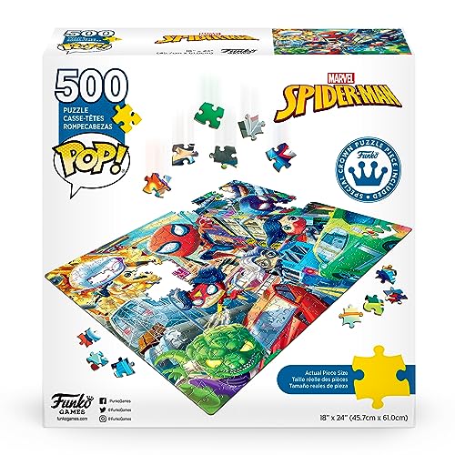 Pop! Puzzles Marvel Spider-Man - 500 pieces - 45.7cm x 61 cm - English, Multicolor, 500 pieces, 18" x 24" - Image 3