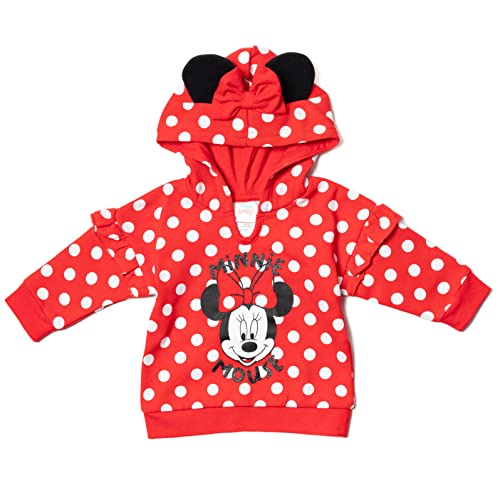 Disney Minnie Mouse Infant Baby Boys Or Girls 3 Piece Outfit Set: Pants Bodysuit Hoodie Red 12 Months #TOP1