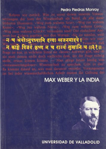 Portada de Max Weber Y La India
