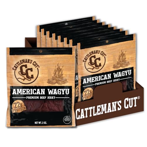 Cattleman’s Cut Premium American Wagyu Beef Jerky – Original Flavor,