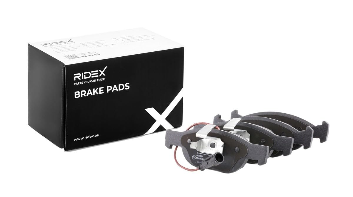 RIDEX 402B0335 Set d'assale Kit pastiglie freni Anteriore con clip pistone con lamierino anticigolío Compatibilità con FIAT PUNTO 188