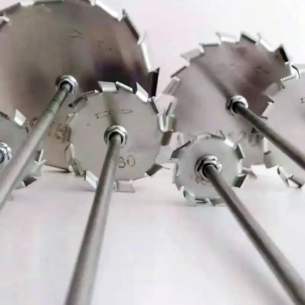 Labor-Mischpaddel, Dispersionsscheibe aus Edelstahl 304 mit Rührstab, Set in verschiedenen Größen(150mm Disk with Rod)
