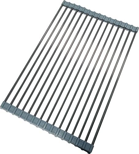 Soporte multiusos de esponja y escurridor enrollable para fregadero miniatura 2