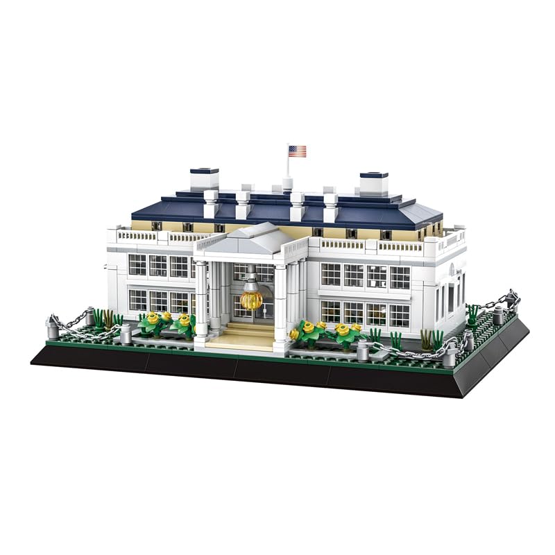 SKY LINE OCEAN White House Architecture Building Blocks Set (895+ PCS) | Washington Landmark Model Kit for Kids & Adults | Educational STEM Construction Toy | 6 Months Structural Warranty-image-15