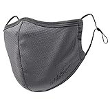 [Wild Scene] スポーツマスク 【防寒マスク】 メッシュ 洗える 速乾 メンズ レディース (グレー 調整コード)
