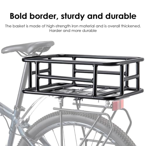 Accessoires de vélo à assemblage rapide et panier arrière haute résistance - 7