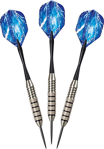 Viper by GLD Products Silver Thunder Steel Tip Darts, 25 Grams,Black,22-0525-25