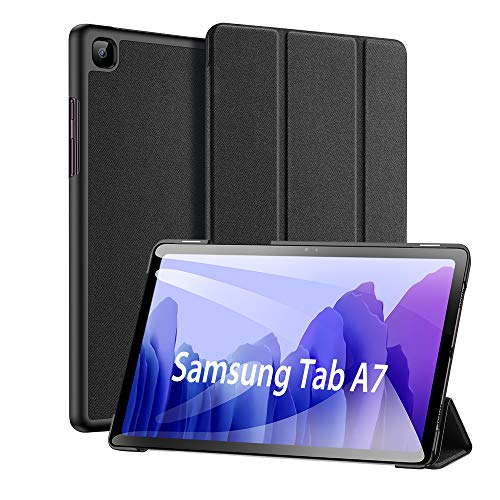 DUX DUCIS Funda para Samsung Galaxy Tab A7 10.4 2020, Funda Tríptica Smart Cover con Auto-Sueño/Estela, Carcasa Ligera con Soporte Función para Samsung Tab A7 T505/T500/T507 (Negro)