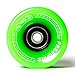 FREEDARE Skateboard Wheels 60mm 83a with Bearings and Spacers Cruiser Wheels (Green,Pack of 4)