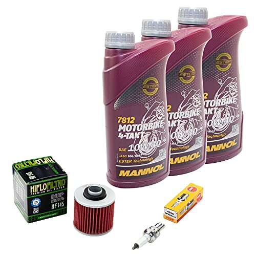 Wartungspaket Öl 3L + Ölfilter + Zündkerze für Yamaha XT 600 XTZ 660 XT600 XTZ660 3TB 3UW 3YF 4MD Bj 1990-1995