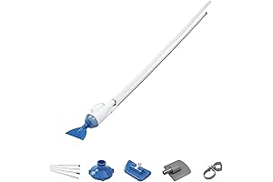 Bestway Flowclear AquaCrawl Above Ground Outdoor Swimming Pool Maintenance Vacuum Cleaner Set