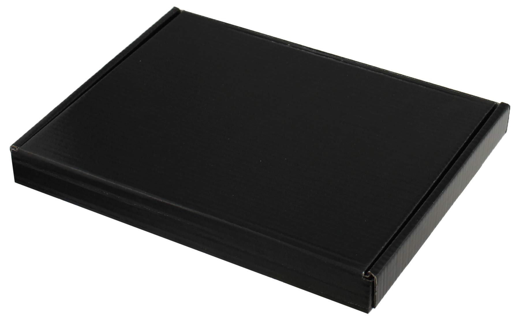 BLACK MINI A6 A5 A4 LARGE LETTER SHIPPING SATIN BOXES (C5 (22cm x 16cm x 2cm), 10)