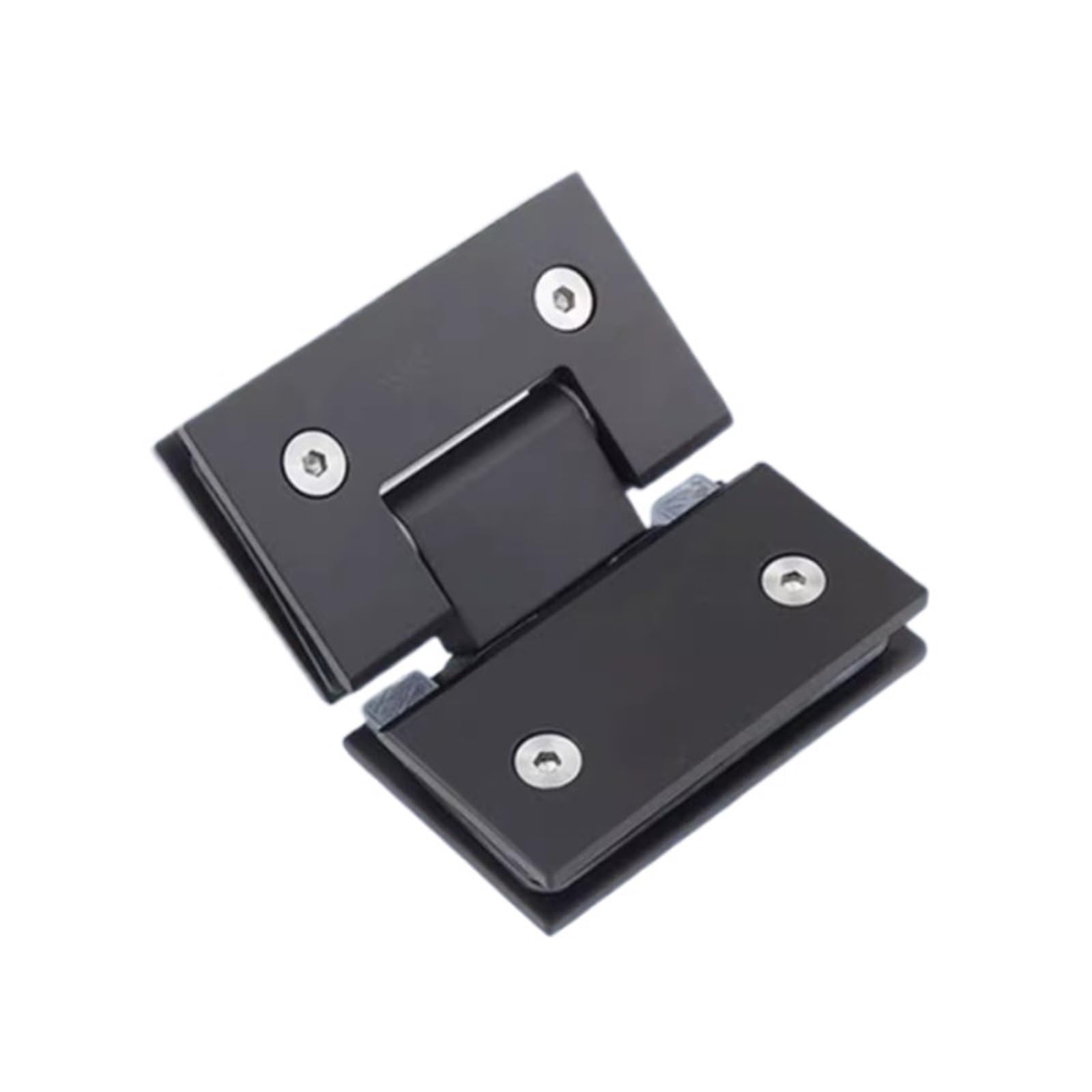 Ivlenocbon B2 - 135 Degrees 1Pcs Stainless Steel Bathroom Glass Door Hinges 90/135/180 Degree Partition Clamps Furniture Hardware(B2-135 Degrees)