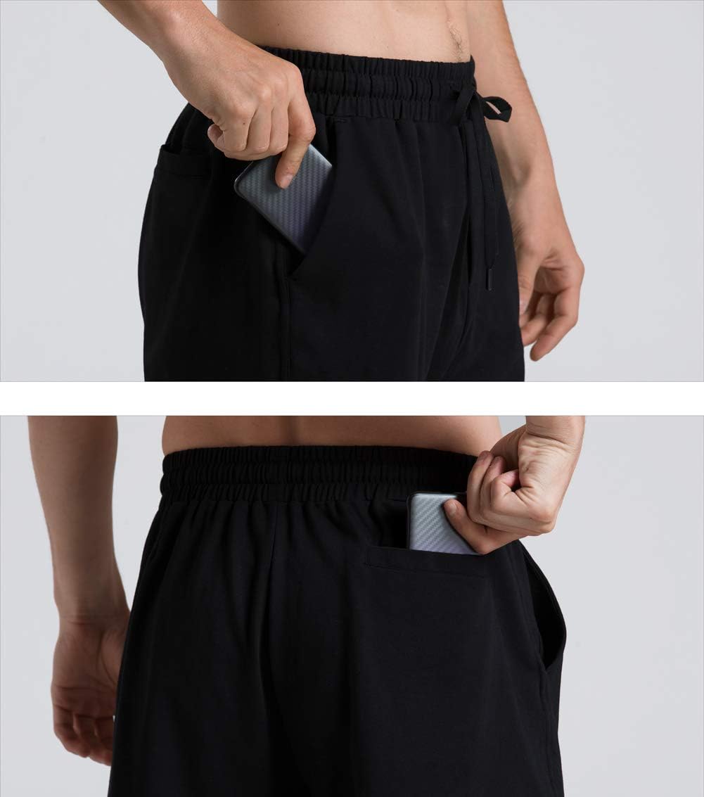 Men's Lounge Shorts with Deep Pockets Loose-fit Jersey Shorts for Running,Workout,Training, Basketball - Image 6