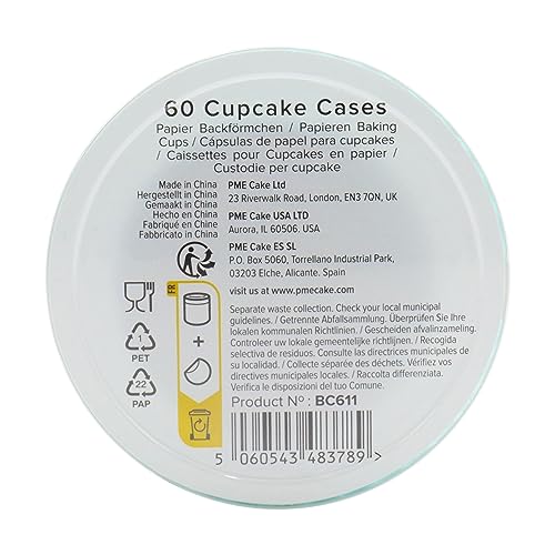 PME Cupcake Cases, Mint Green (60), 60 Pieces - Image 4