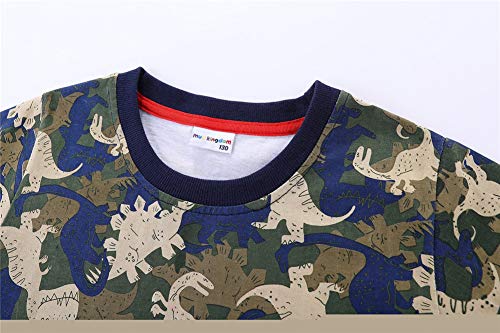 Image of Mud Kingdom Boys Girls T-Shirts Cotton Cute Cartoon Graphic Tees for Kids 2-8 Years