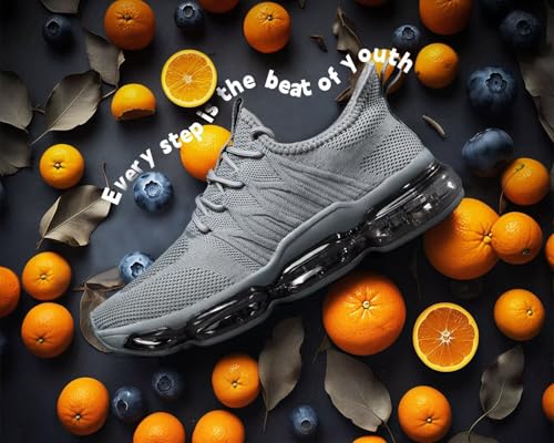 Image of Men's Air Running Shoes Non Slip Workout Casual Sport Shoes for Men Basketball Sneakers Fashion Tennis Sport Fitness Cross Trainers