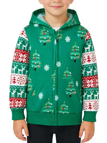 Image of Toddler Zip Up Hoodie Sweatshirt Fall Clothes Boys Jacket With Hood 2-7 Years