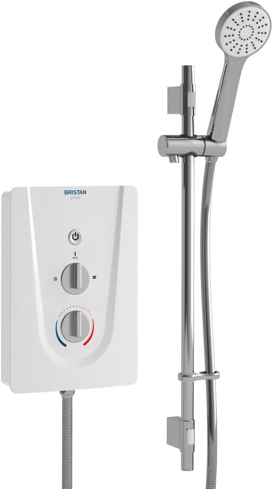 Bristan SM385 W 8.5 kW Smile 3 Electric Shower White Amazon.co.uk