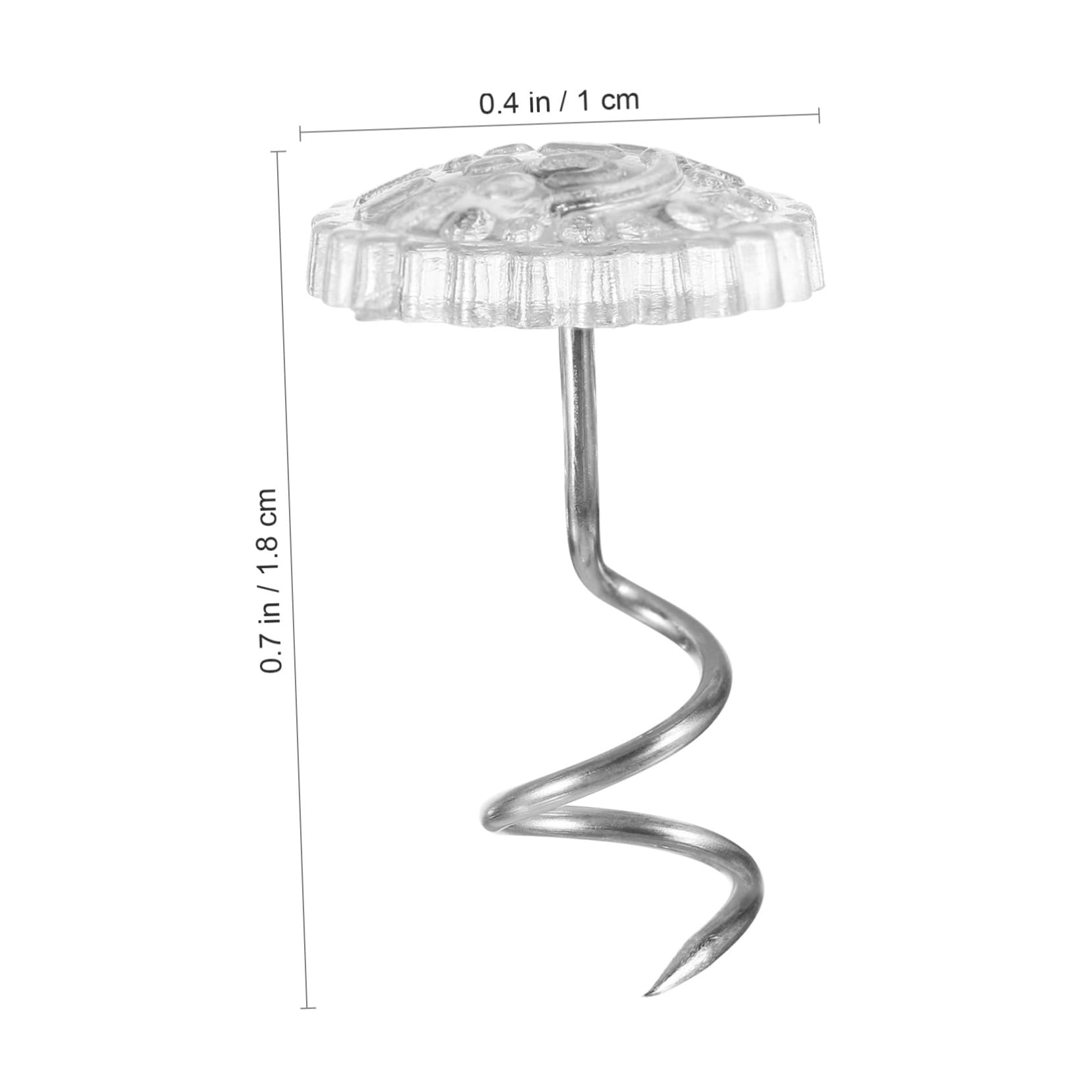 STOBAZA 50Pcs Transparent Nail for Sofa Cushion Bed Sheet and Blanket Grippers Non Marking Easy to Use Holder for Household Needs