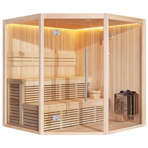 AWT AQART WATER TECHNOLOGY Sauna B1801XL Pinienholz/ 200×200/ 9kW Viking Bi- O