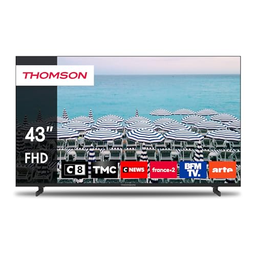 THOMSON 43 Pouces (109 cm) LED Full HD Easy TV – Non Smart – Hotel Mode, USB, HDMI, Triple-Tuner...