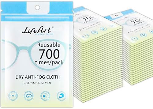 Eyeglasses Anti-Fog Cleaning Cloths, Screens, Lens Wipe for All Electronic Device Screens(50 Pack Anti-Fog Wipe)