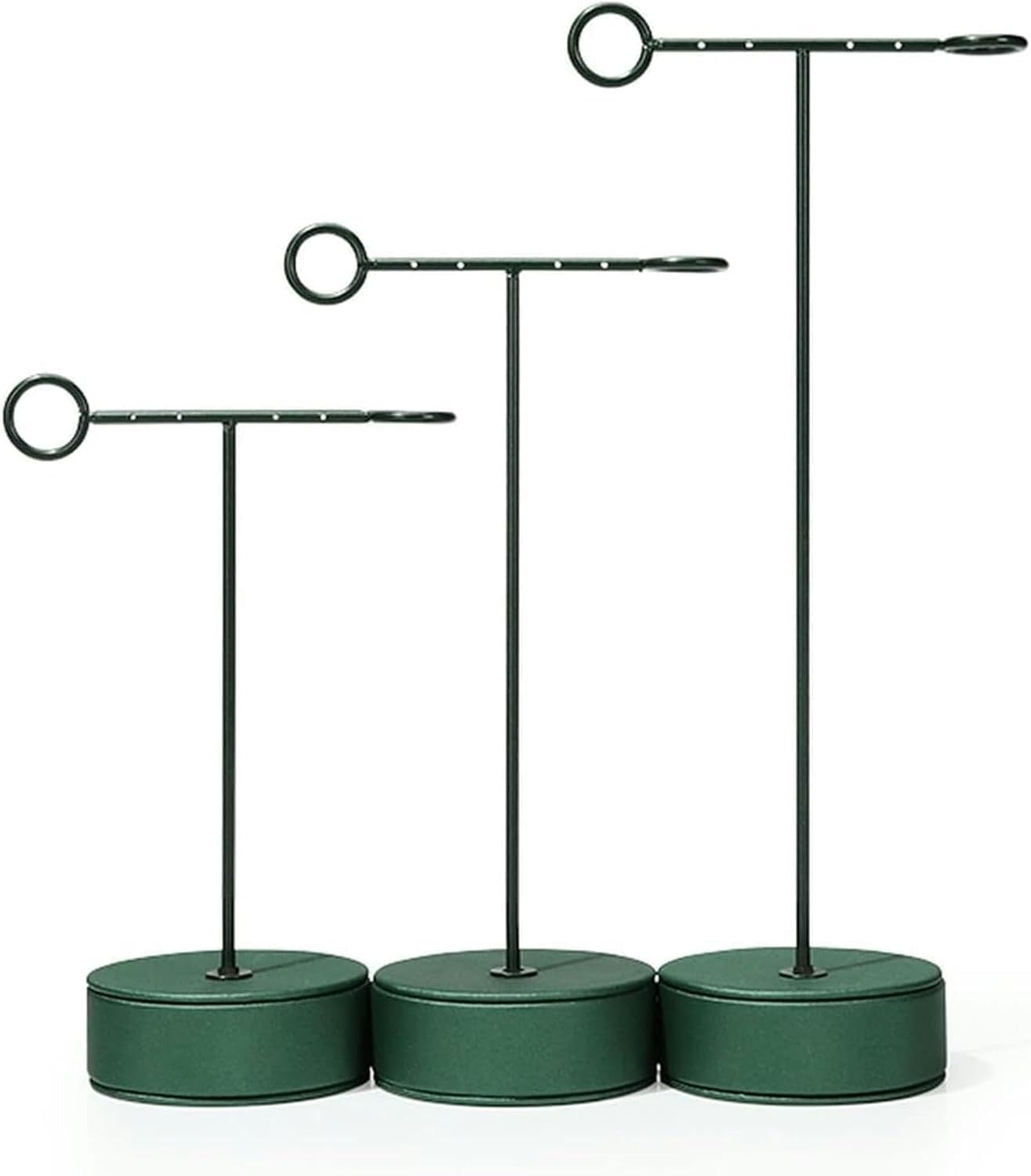 3-teiliges Schmuckständer-Set in T-Form aus Metall für Halsketten