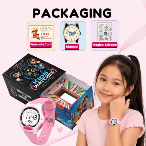 Image of SPIKY Digital Sports Watch for Kids | Multifunctional with Luminous LED Display & Alarm | Water-Resistant & Silicone Strap | Best Birthday Gift Wrist Watches for Boys & Girls | Age 2-14 yrs