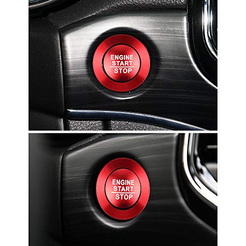 Autocollants rouges bouton allumage Jeep Grand Cherokee 2014-2019