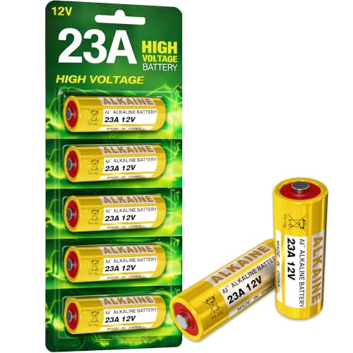 5Pcs 23A A23 12V Alkaline Battery MN21/ A23 / 23A / V23GA / LRV08 / 8LR932 for use in remote controls wireless doorbells and security systems