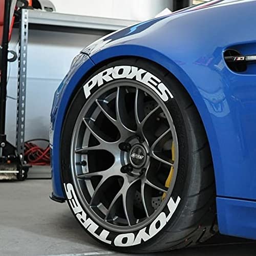Buy Permanent Tire Lettering T.T .PROXES Tyre Decal 1.25" Height fits to all 1722" KIT CAR Tire