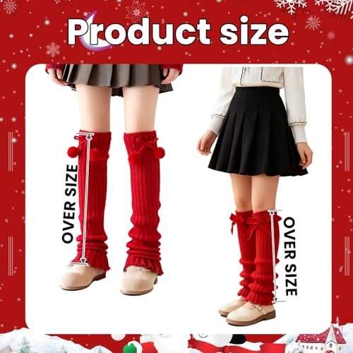 Image of 2 Pcs Leg Warmers Y2k, Leg Warmers, Y2k Accessories, Cute Kawaii Cream Legwarmers for Women Winter