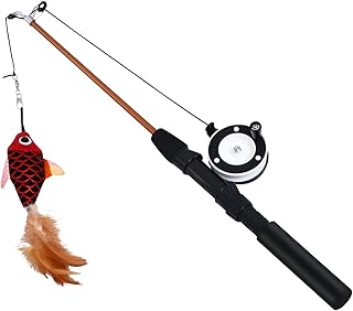 ABOOFAN Teaser De Gato Brinquedos De Gatinho Brinquedos De Gato Catnip Corda De Teaser De Gato Catnip Brinquedo De Gato Teaser De Gato Peixe De Plástico Brinquedo De Gato