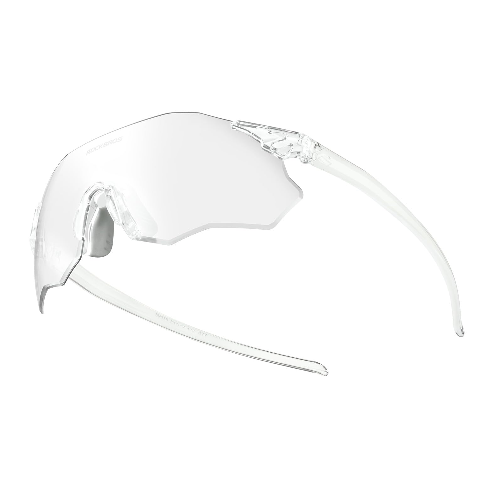ROCKBROS Photochromic Cycling Glasses Sports Sunglasses for Men Women Cycling Sunglasses UV400 Protection TR90 Frame Fashion Windproof Eyewear Transparent