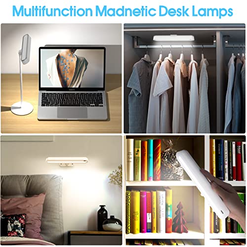 Beyondop Led Desk Lamp For Home Office, Magnetic Lights With 1800Mah Rechargeable Battery, Full Dimmable Reading Lamp, Battery Operated Lights, Eye-Caring Table Lamp For Dorm School Gifts, 4000K #TOP6