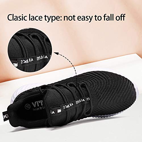 Image of VITUOFLY Boys Girls Sneakers Kids Mesh Lightweight Running Tennis Shoes