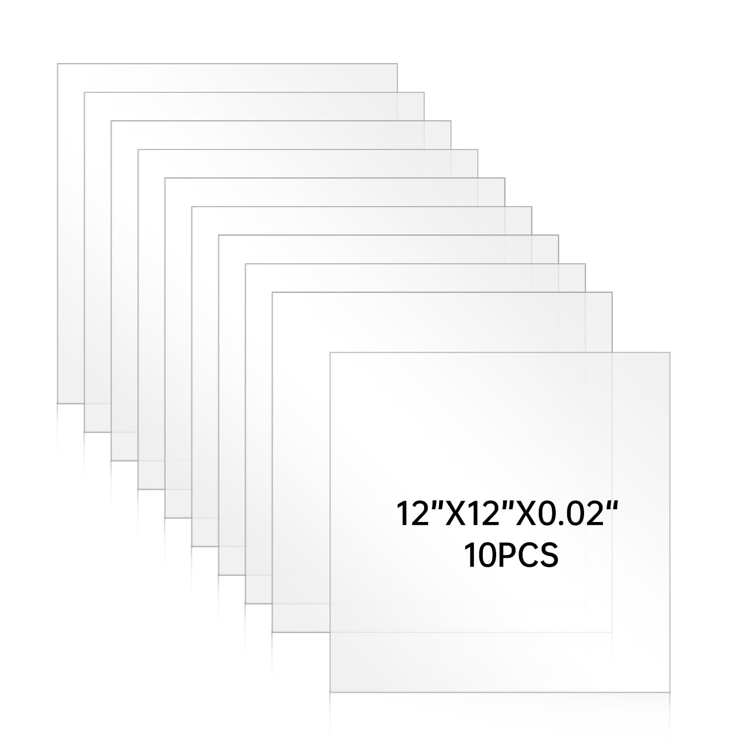 Plexiglass Sheets - 5 Pack, 12x16" -12 Plexiglass Sheets - 5 Pack, 12x16" -12