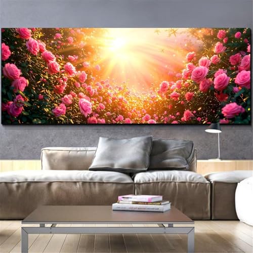 Peinture diamant point de croix kit complet avec strass cristal 80x160cm