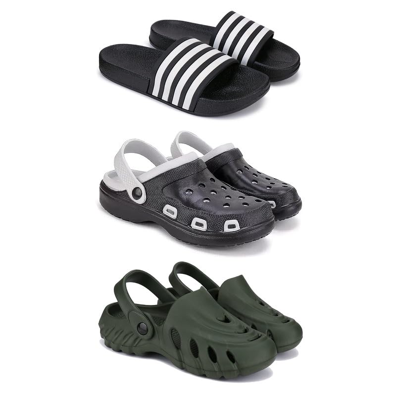 Lightweight Classic Slider || Sandals with Clogs for Men-Combo-COMBO(3)-3024-3018-3137-10 -P2-picture-55