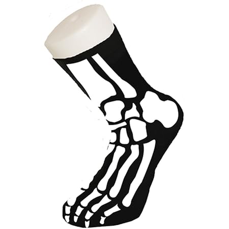 Witzige Socken mit Aufdruck - Skelett Socken