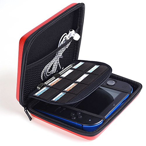 AUSTOR Funda Para Nintendo 2DS, Rojo